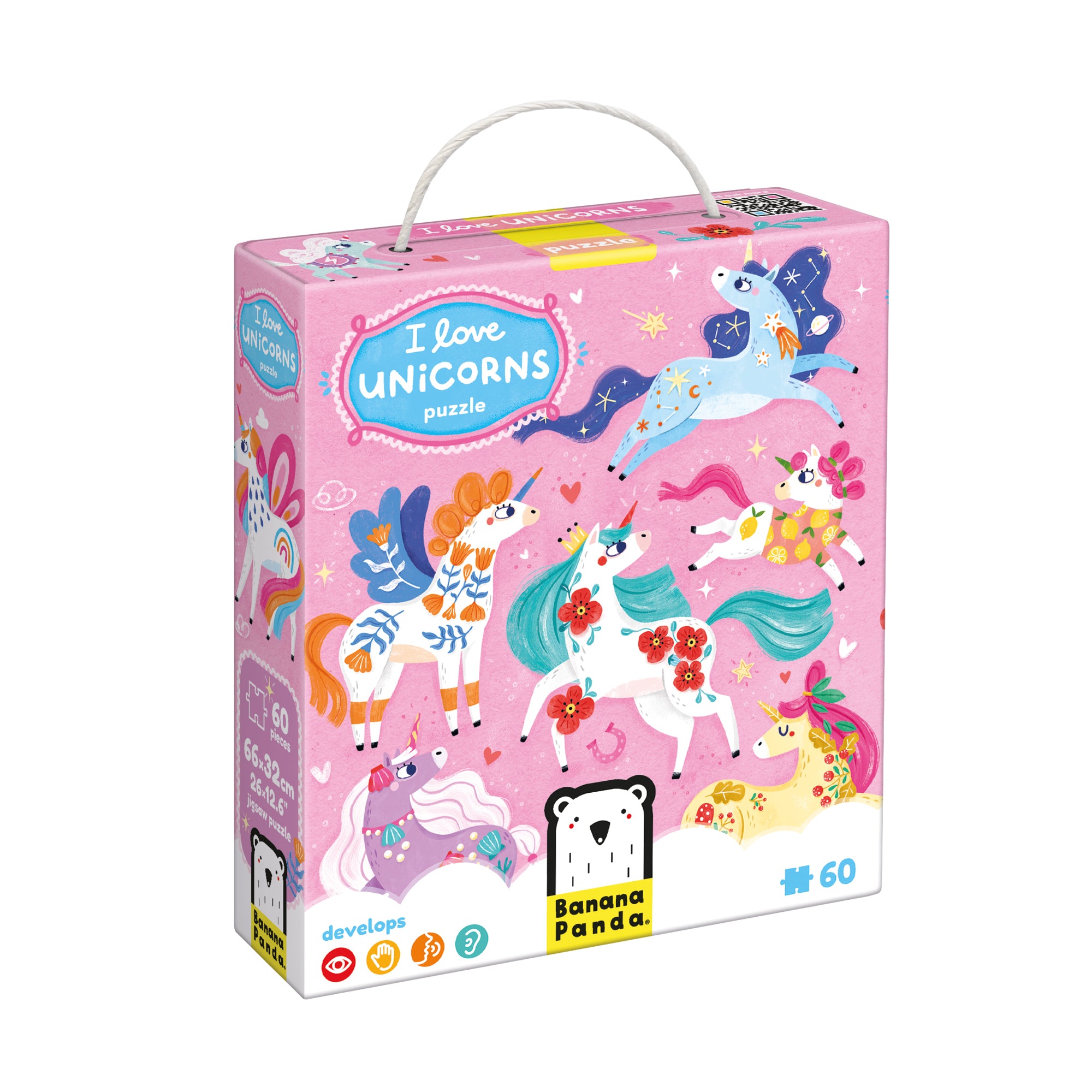 Puzzle J'aime les Licornes - Banana Panda  Banana Panda Puzzle J'aime les Licornes - Banana Panda myplayground
