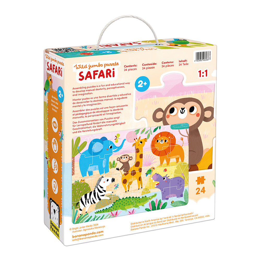 Puzzle Géant Safari Sauvage - Banana Panda  Banana Panda Puzzle Géant Safari Sauvage - Banana Panda myplayground
