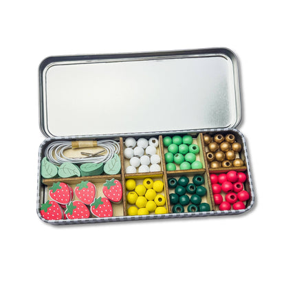 Kit de perles avec bracelet en forme de fraise