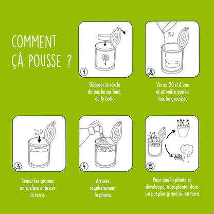 Kit à semer "Papa je t'aime" fabriqué en France