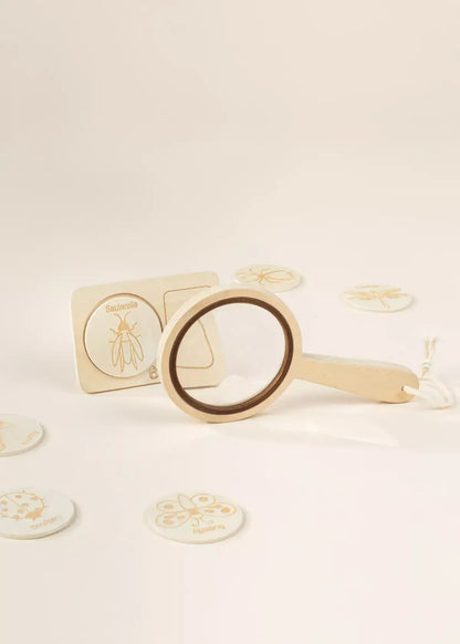 Ensemble attrape-insectes et d'exploration en bois (10 pièces)