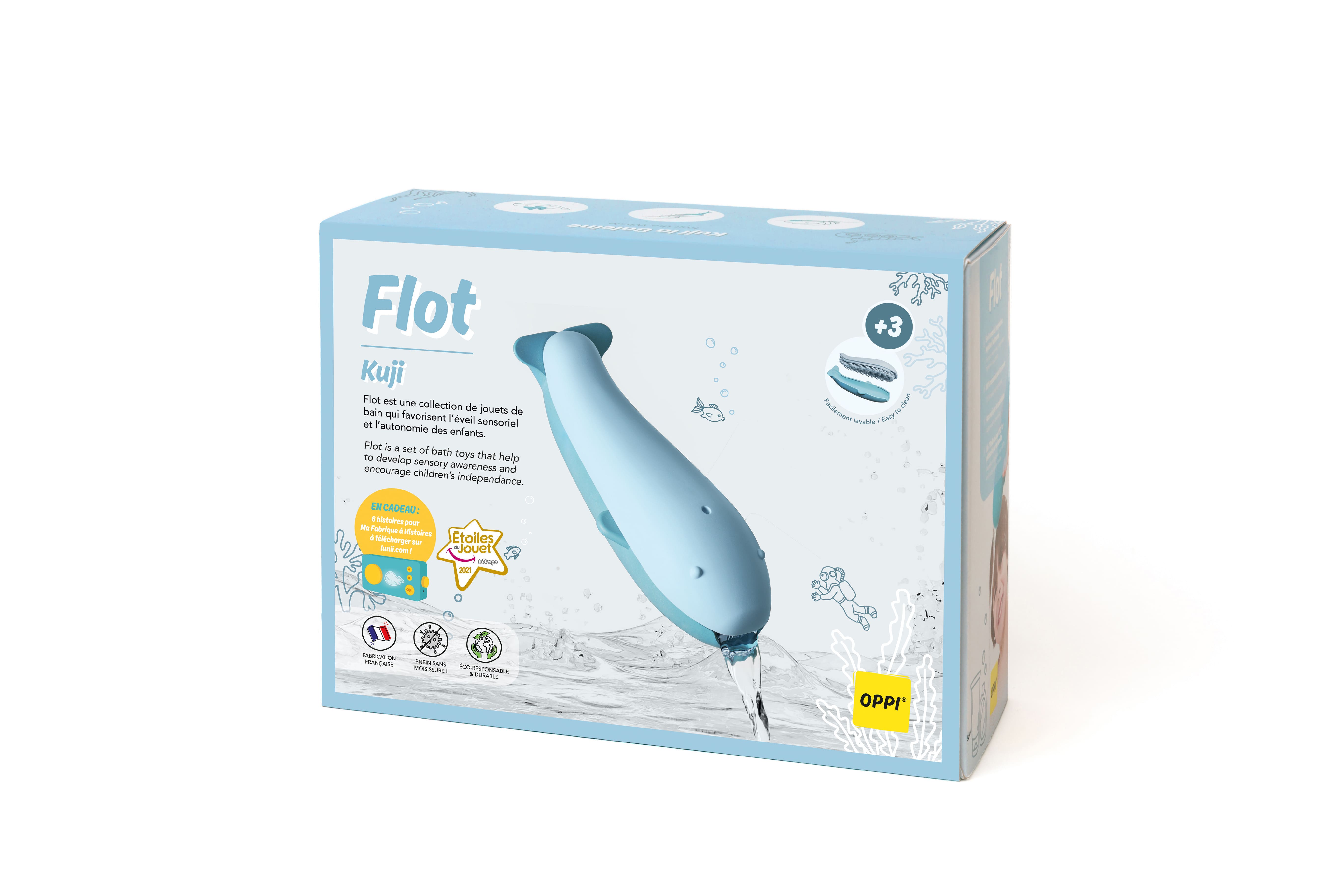 Flot® Kuji - Jouet de bain pour enfant sans moisissure  OPPI  myplayground