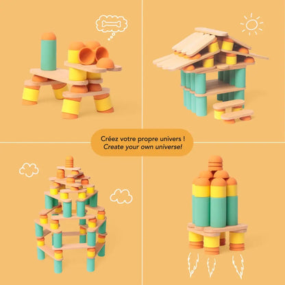 Cartes créatives Stix - Jouet éducatif pour la construction