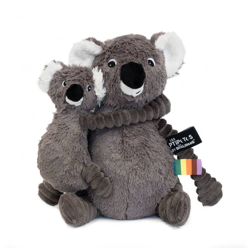 Peluche Les Ptipotos - Trankilou Le Koala Mum & Baby Grey - Les Déglingos, France  Les Déglingos, France  myplayground