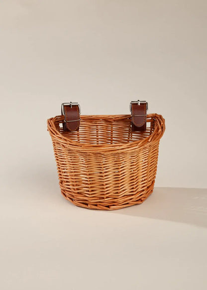 Panier à vélo en osier