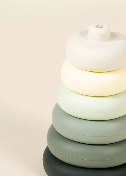 Ensemble de 6 anneaux empilables en silicone
