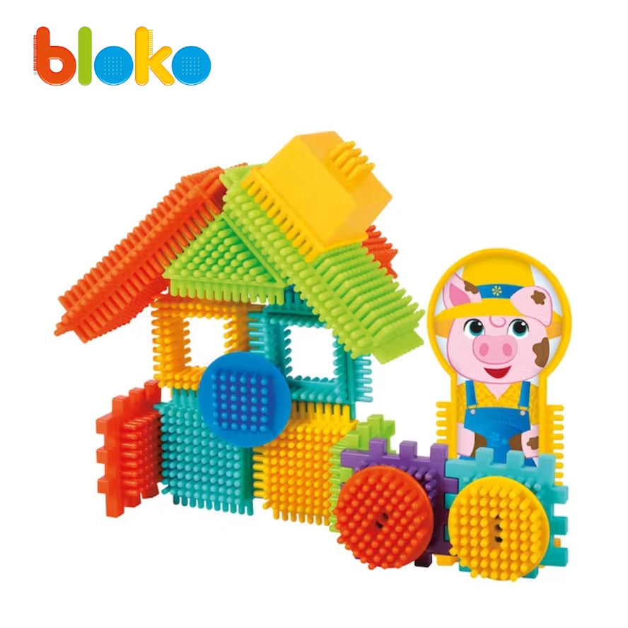 Coffret 50 Bloko - 3 Petits Cochons & le Loup - Bloko  Bloko Coffret 50 Bloko - 3 Petits Cochons & le Loup - Bloko myplayground