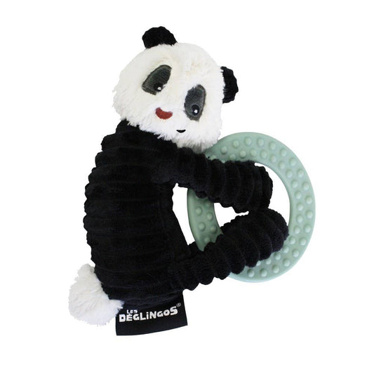 Peluche Rototos le Panda avec anneau à mâcher