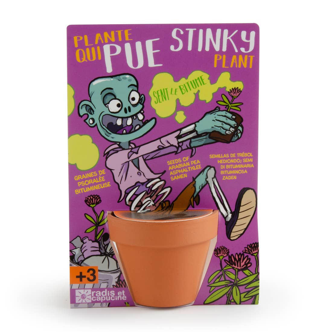 Carte nature Zombie - Plante qui pue - Kit créatif de jardinage Enfant  Radis Et Capucine Carte nature Zombie - Plante qui pue - Kit créatif de jardinage Enfant myplayground