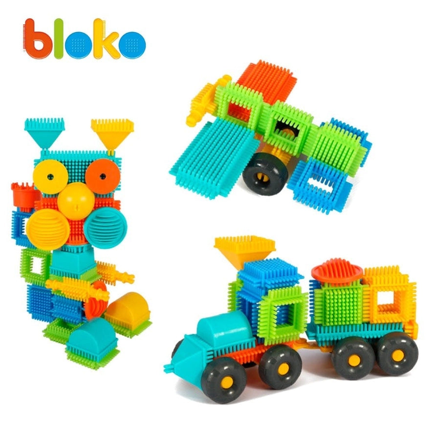 Boîte 100 BLOKO - Jeu de Construction - Bloko  Bloko Boîte 100 BLOKO - Jeu de Construction - Bloko myplayground
