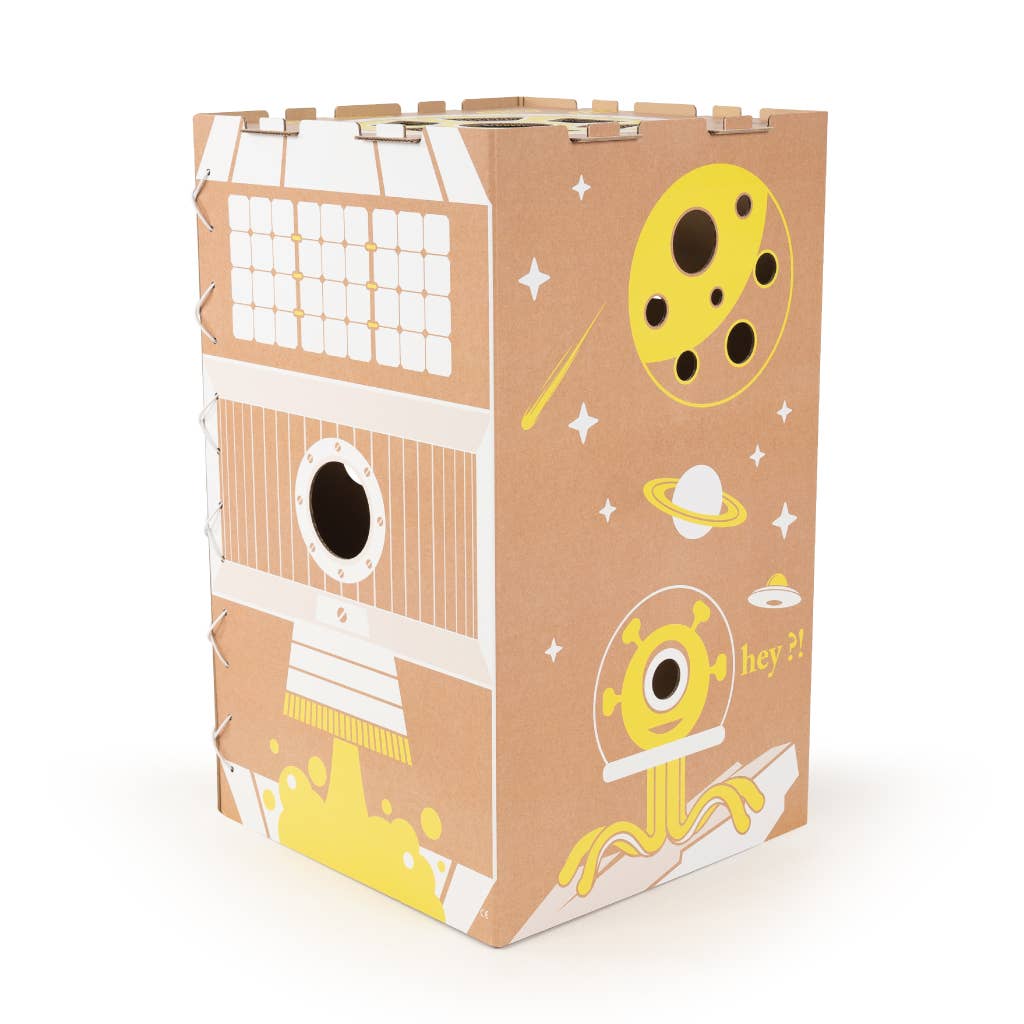 CACHE TOI cabane pliable made in France en carton - MOON  CACHE TOI CACHE TOI cabane pliable made in France en carton - MOON myplayground