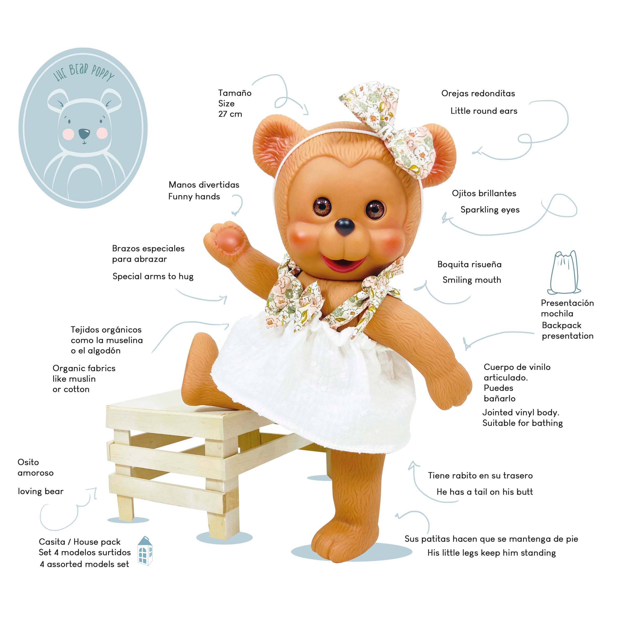 Poupées ours, Poppy House Pack - Nines Artesanals  Nines Artesanals d'Onil  myplayground