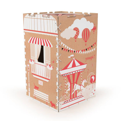 CACHE TOI cabane pliable made in France en carton - HOME