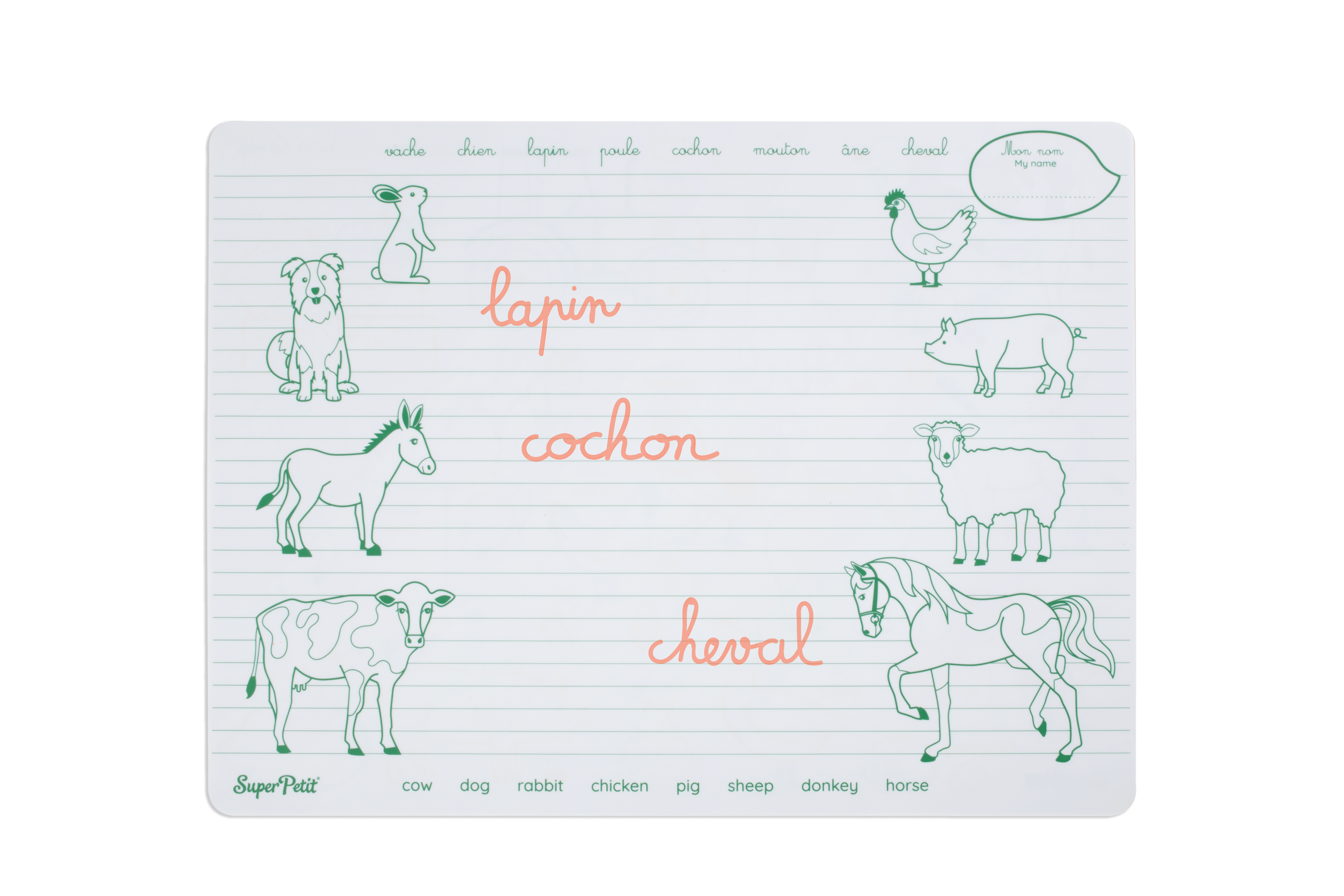 LES ANIMAUX DE LA FERME  SuperPetit LES ANIMAUX DE LA FERME myplayground