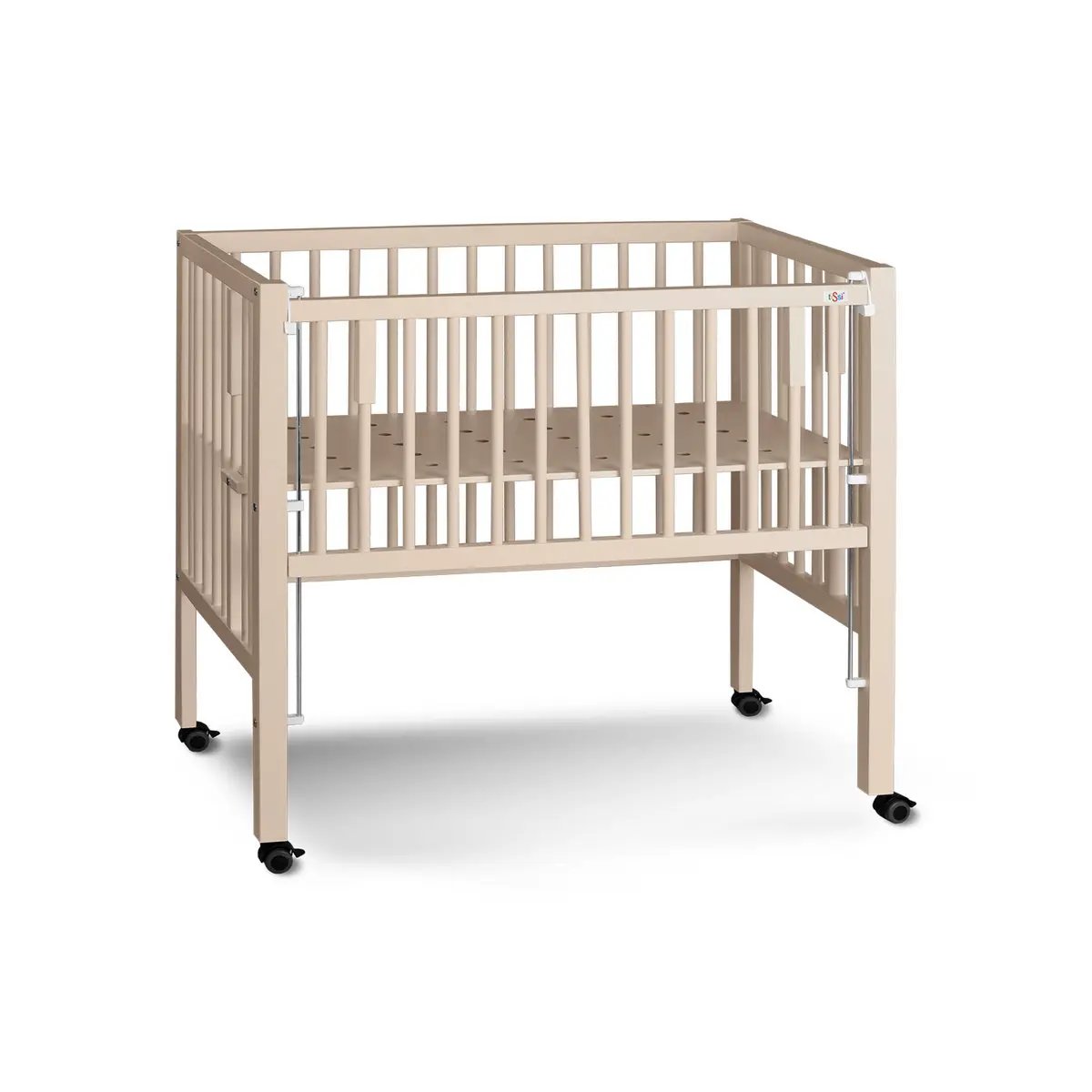 Lit d'appoint Maxi à sommier, hêtre beige soie, 90x50 cm – tiSsi