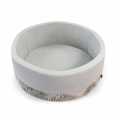 Palmiers ronds Doux gris Ball-Pit 90 x 30 cm (+200 boules)