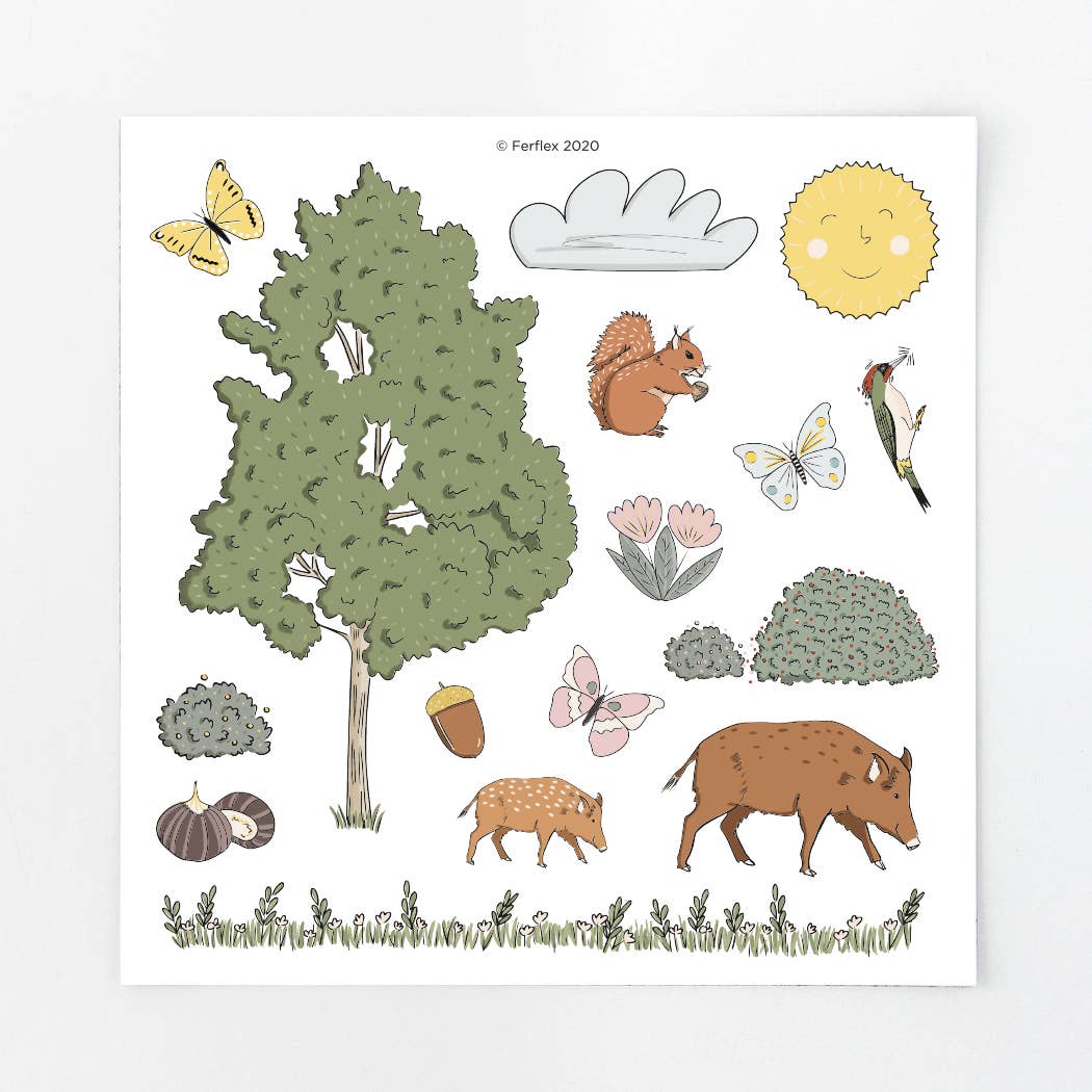 Jeu de magnets - dans la forêt  Ferflex Jeu de magnets - dans la forêt myplayground