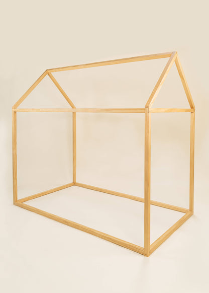 Structure de la maison en bois naturel