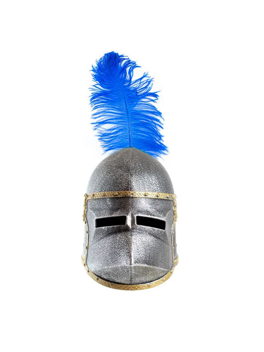 CASQUE FACIAL CHIEN AVEC PLUME COLOREE - Jeu de Rôle pour Enfants
