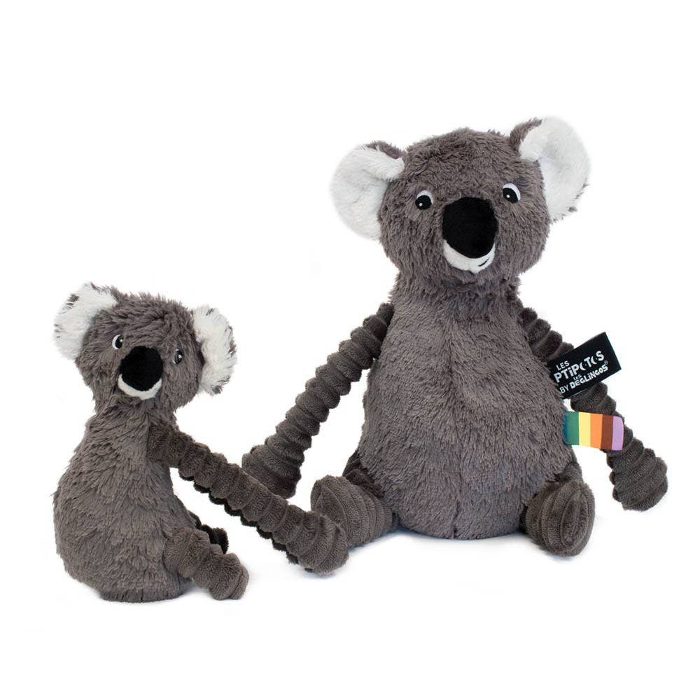 Peluche Les Ptipotos - Trankilou Le Koala Mum & Baby Grey - Les Déglingos, France  Les Déglingos, France  myplayground