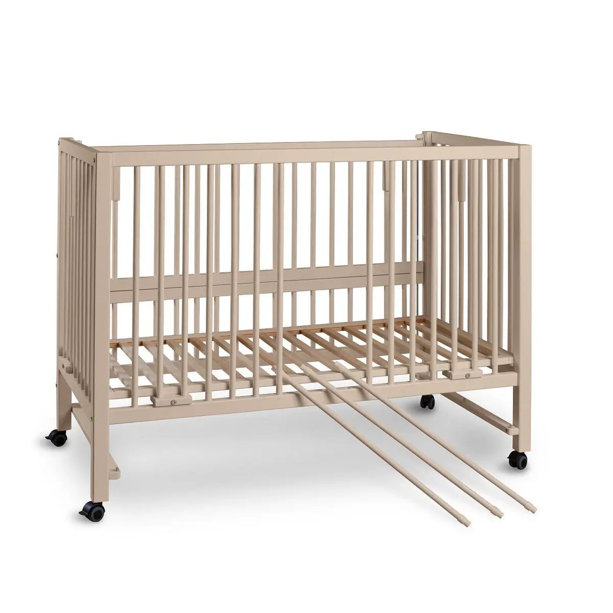 Lit cododo XXL Hajo en hêtre, beige soie, 120x60 cm – tiSsi – vue 3