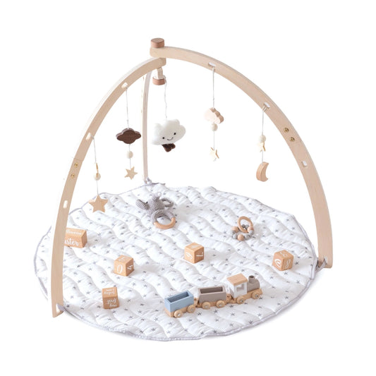 Salle de Sport Montessori - Bois avec Tapis Active Gym - Alondra Baby