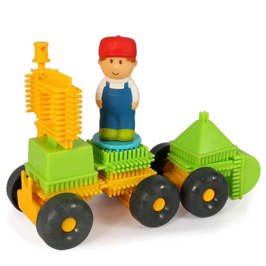 Coffret de 60 Bloko + 2 figurines 3D Ferme - Bloko  Bloko Coffret de 60 Bloko + 2 figurines 3D Ferme - Bloko myplayground