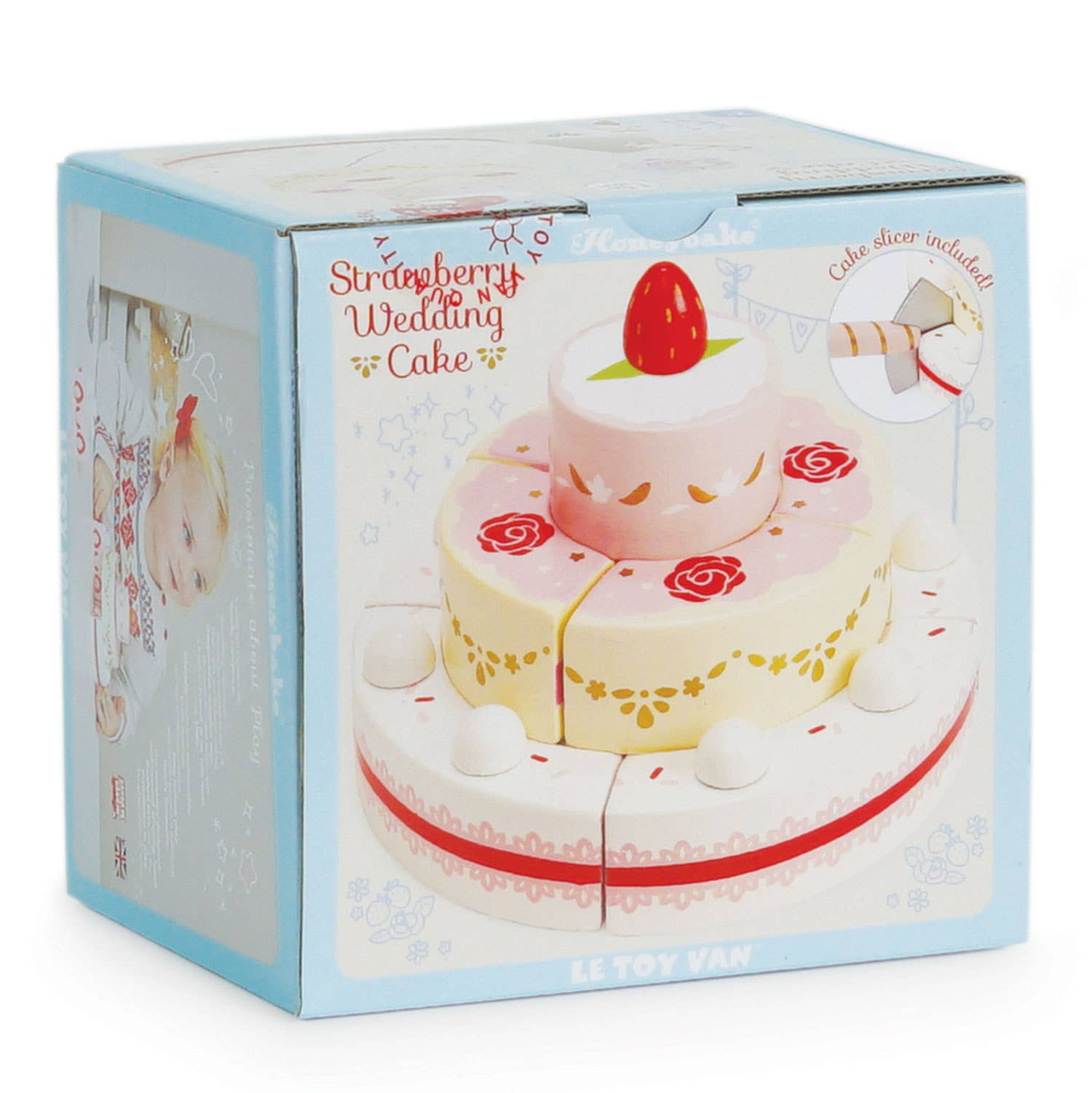 Gâteau de mariage aux fraises - Jeu sensoriel enfant  Le Toy Van Gâteau de mariage aux fraises - Jeu sensoriel enfant myplayground