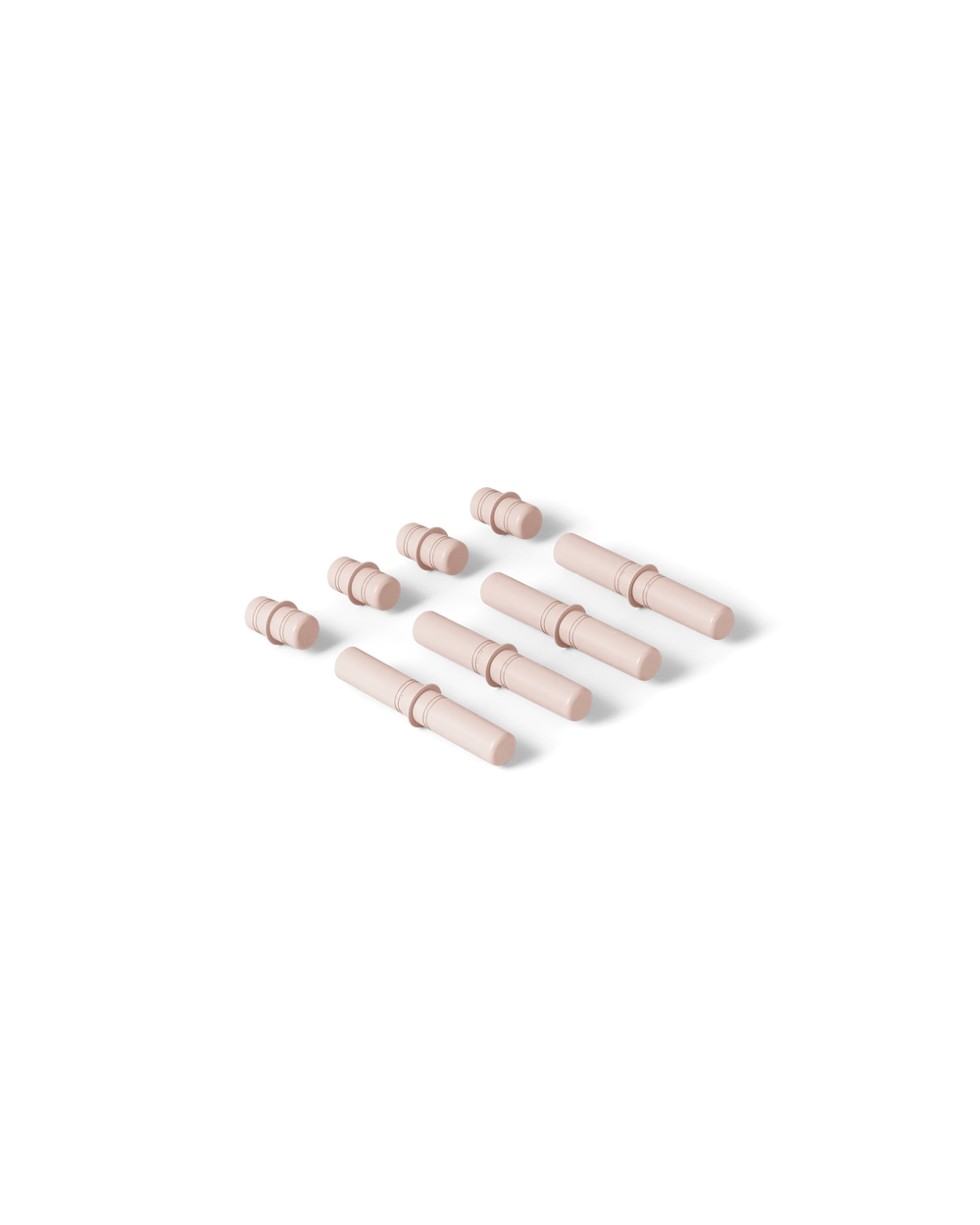8x piquets de connexion - Soft Rose - Modu