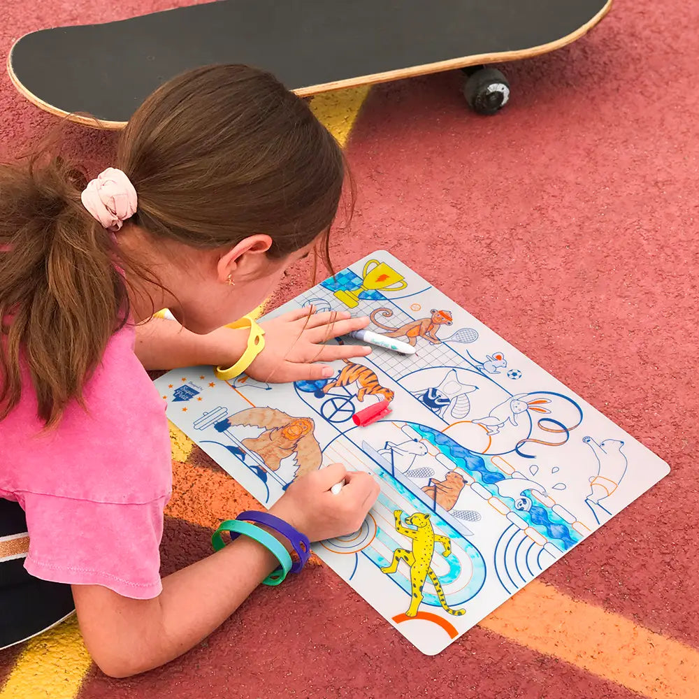 Coloriage réutilisable-Set en silicone Sport - SuperPetit Coloriages SuperPetit Coloriage réutilisable-Set en silicone Sport - SuperPetit myplayground