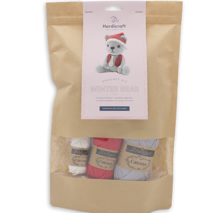Kit de crochet à faire soi-même - Ours d'hiver