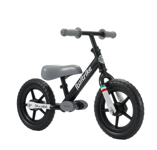 Pista Draisienne Acier, Roues 12 EVA Noire - Italtrike - Jeu de motricité pour enfant (2 à 5 ans)