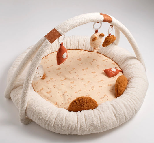 Tapis d'Éveil Ours En Bouclette - Beige Orsino - Sauthon