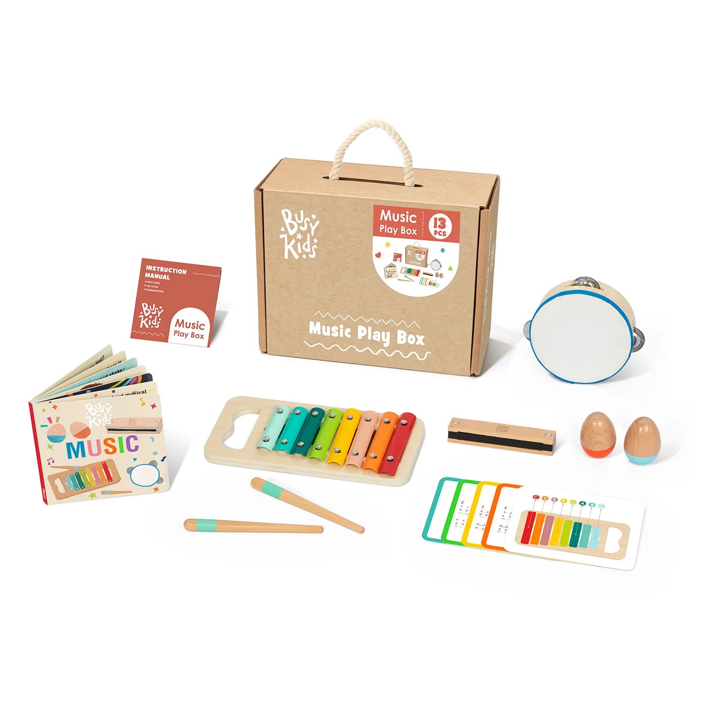 BusyKids - Coffret de Jeu Musical Montessori - 18 à 24 mois  BusyKids BusyKids - Coffret de Jeu Musical Montessori - 18 à 24 mois myplayground