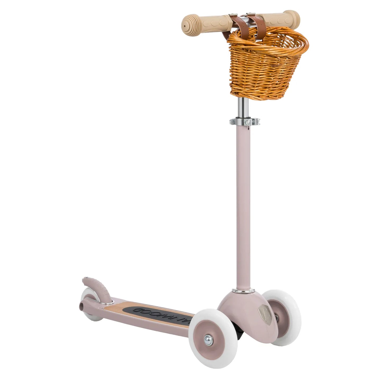 Trottinette enfant - rose poudre, 2 à 5 ans, 3 roues - Banwood