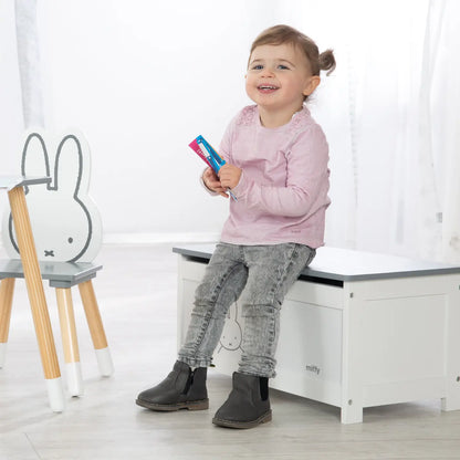ROBA | Coffre à jouets « miffy® » en bois, pliable. De 2 à 10 ans.