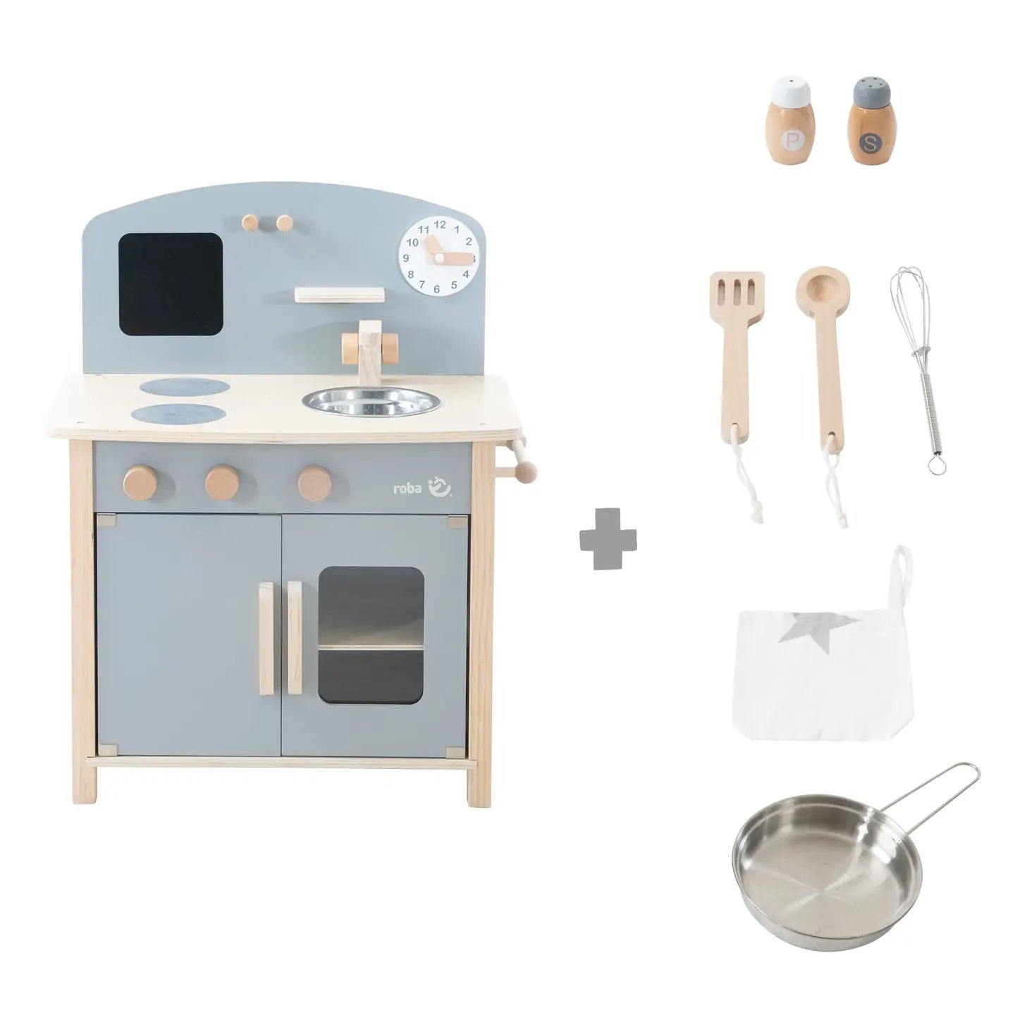 ROBA | Cuisine pour enfants avec 2 plaques, évier et robinet.  ROBA ROBA | Cuisine pour enfants avec 2 plaques, évier et robinet. myplayground