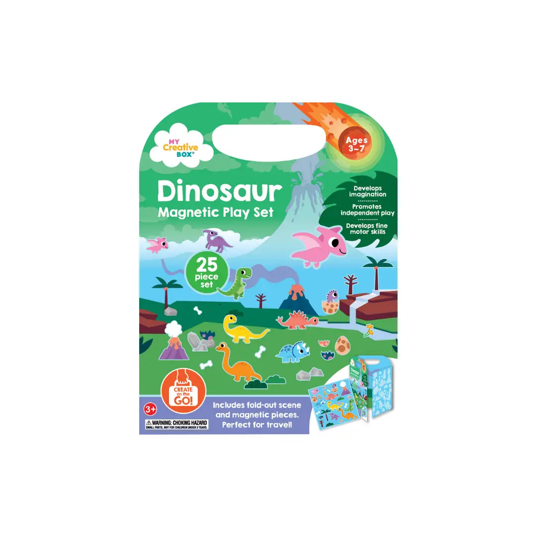 Set de jeu magnétique Dinosaure - My Creative Box  My Creative Box Set de jeu magnétique Dinosaure - My Creative Box myplayground