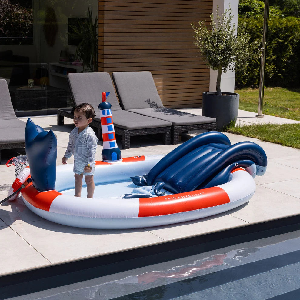 Piscine de jeu multicolore Ocean Stripes - Swim Essentials  Swim Essentials Piscine de jeu multicolore Ocean Stripes - Swim Essentials myplayground