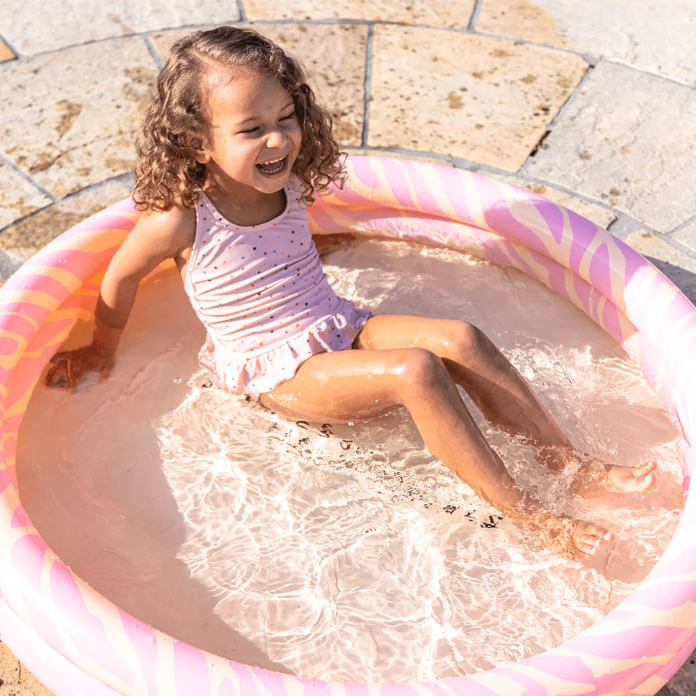 Piscine à imprimé Zèbre rose 100 cm - Swim Essentials  Swim Essentials Piscine à imprimé Zèbre rose 100 cm - Swim Essentials myplayground