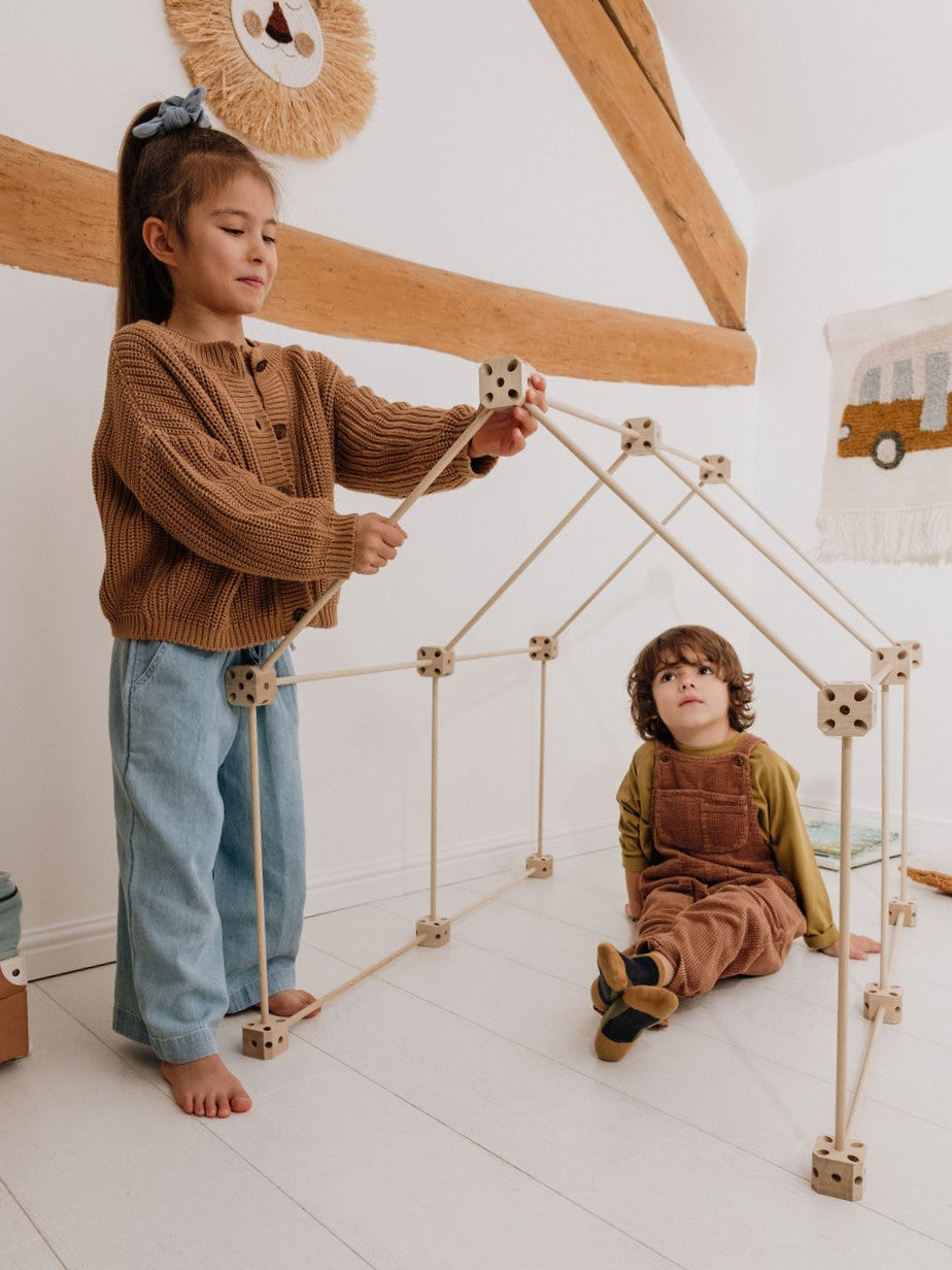 1001 Cabanes – Pack Libellule – 43 pièces avec toiles en tissu