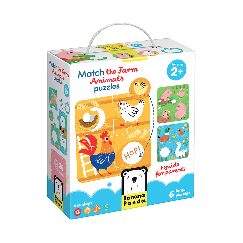 Puzzle Associe les Animaux de la Ferme - Banana Panda  Banana Panda Puzzle Associe les Animaux de la Ferme - Banana Panda myplayground