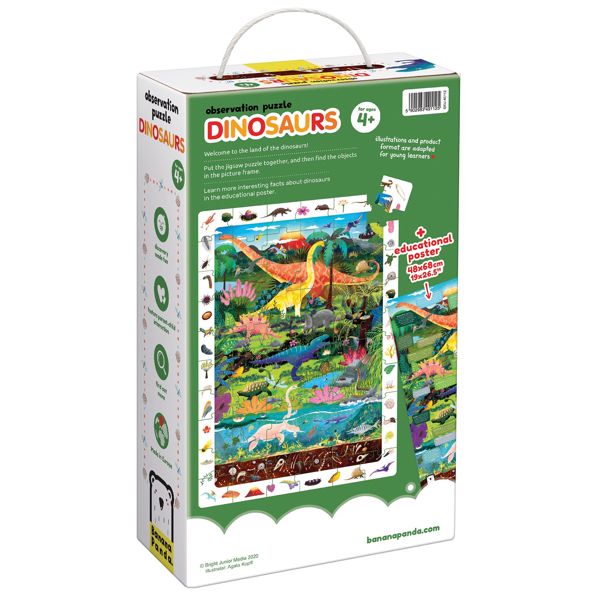 Puzzle d'Observation - Dinosaures - Banana Panda  Banana Panda Puzzle d'Observation - Dinosaures - Banana Panda myplayground