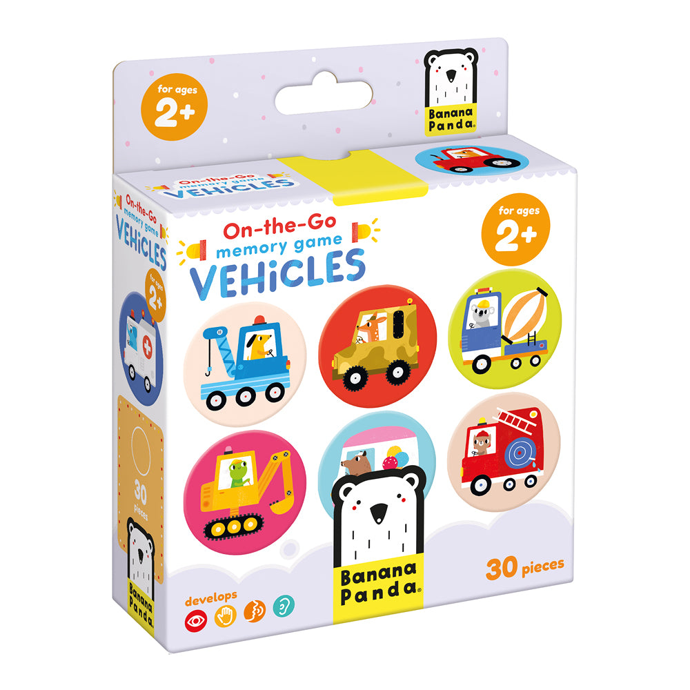 Jeu de Mémoire de Voyage - Véhicules - Banana Panda  Banana Panda Jeu de Mémoire de Voyage - Véhicules - Banana Panda myplayground