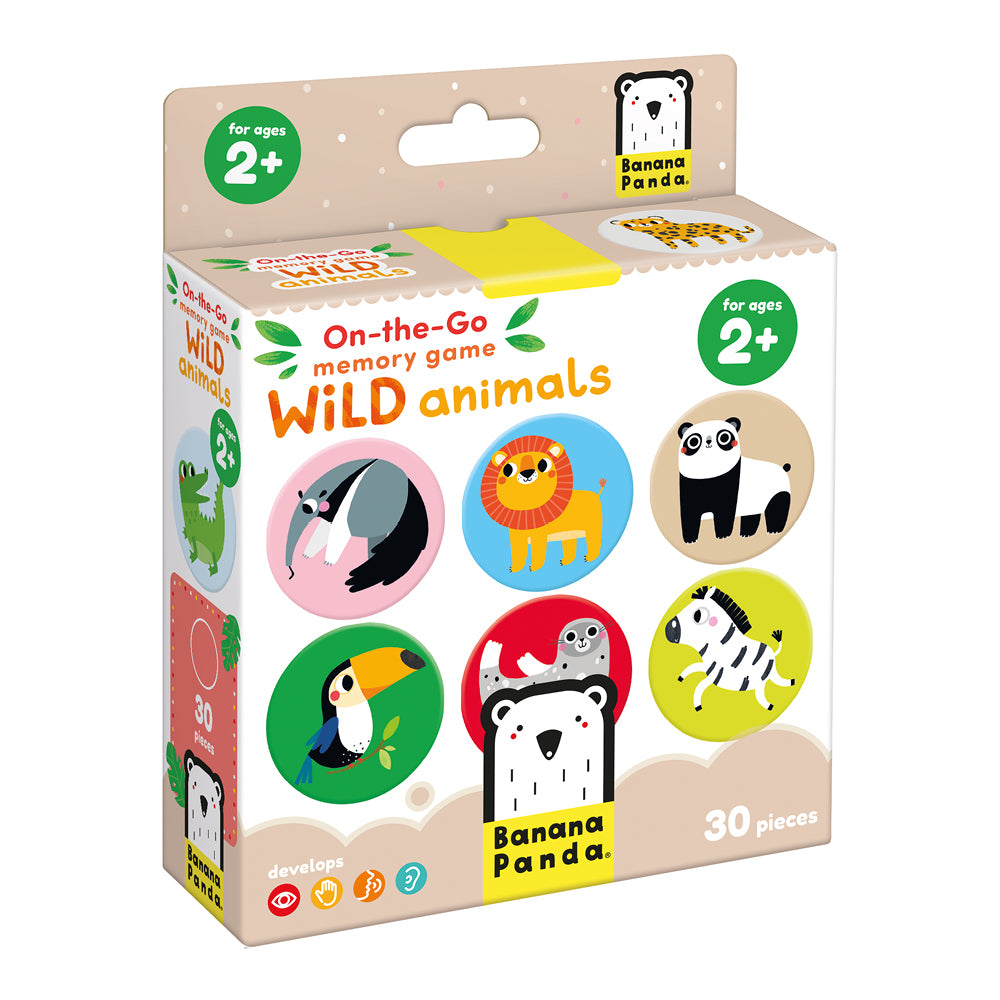 Jeu de Mémoire de Voyage - Animaux Sauvages - Banana Panda  Banana Panda Jeu de Mémoire de Voyage - Animaux Sauvages - Banana Panda myplayground