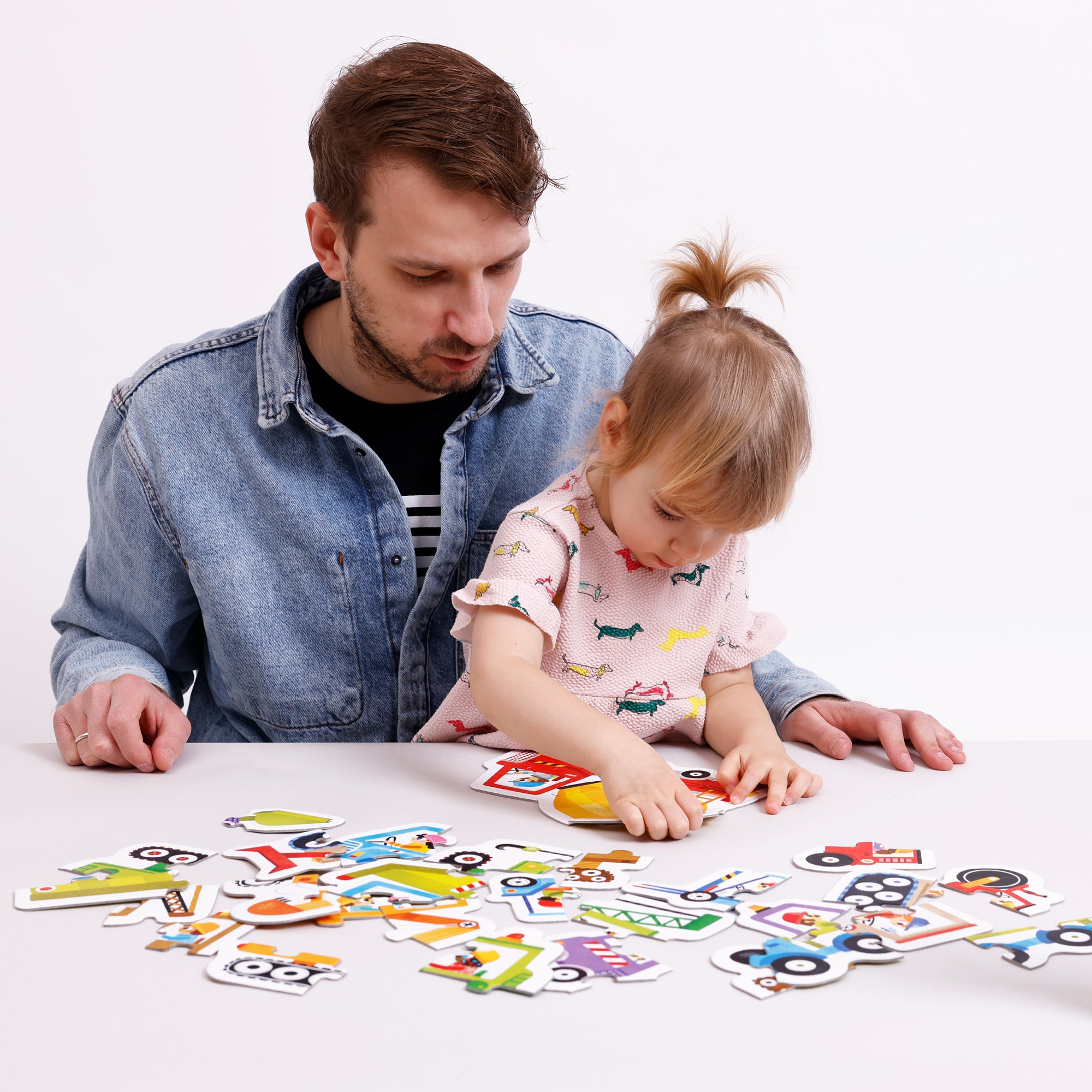 Puzzle Progressif Véhicules de Construction - Banana Panda  Banana Panda Puzzle Progressif Véhicules de Construction - Banana Panda myplayground