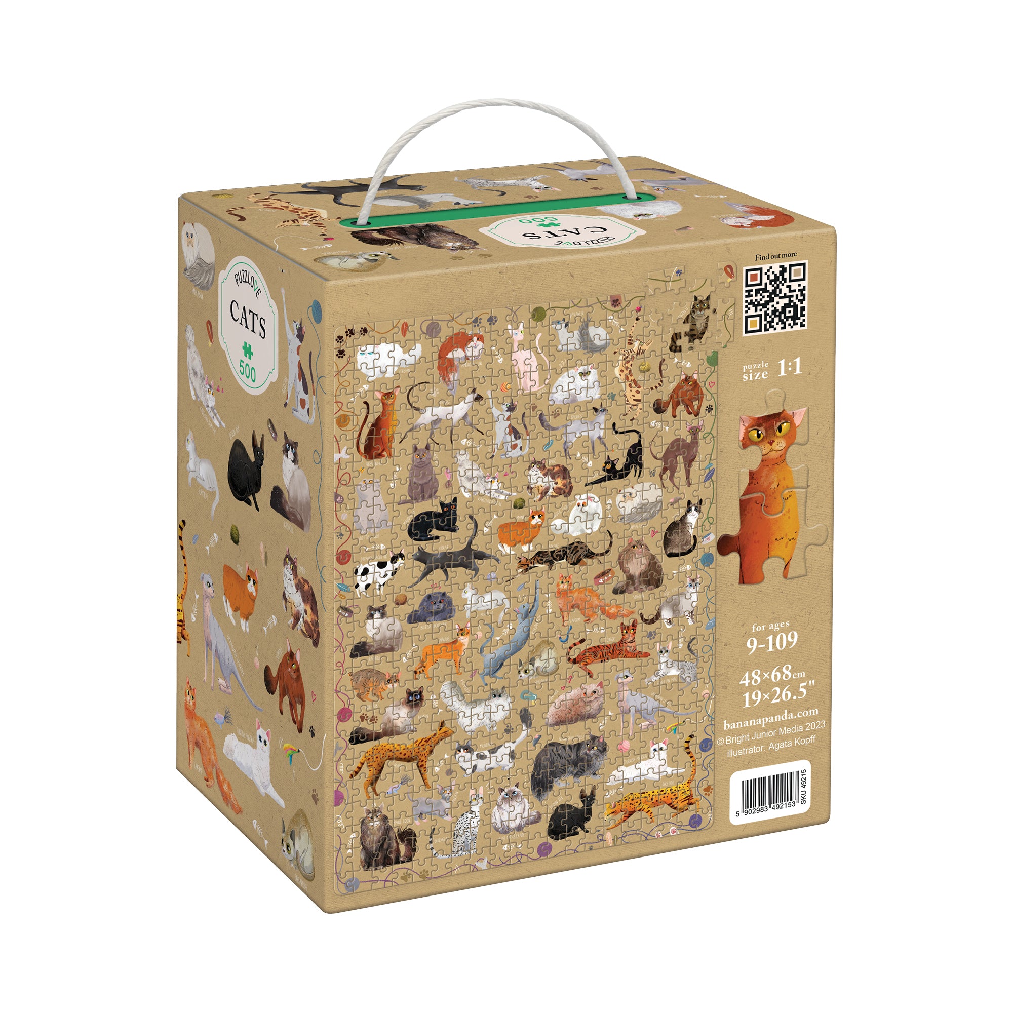 Puzzle Puzzlove Chats - Banana Panda  Banana Panda Puzzle Puzzlove Chats - Banana Panda myplayground
