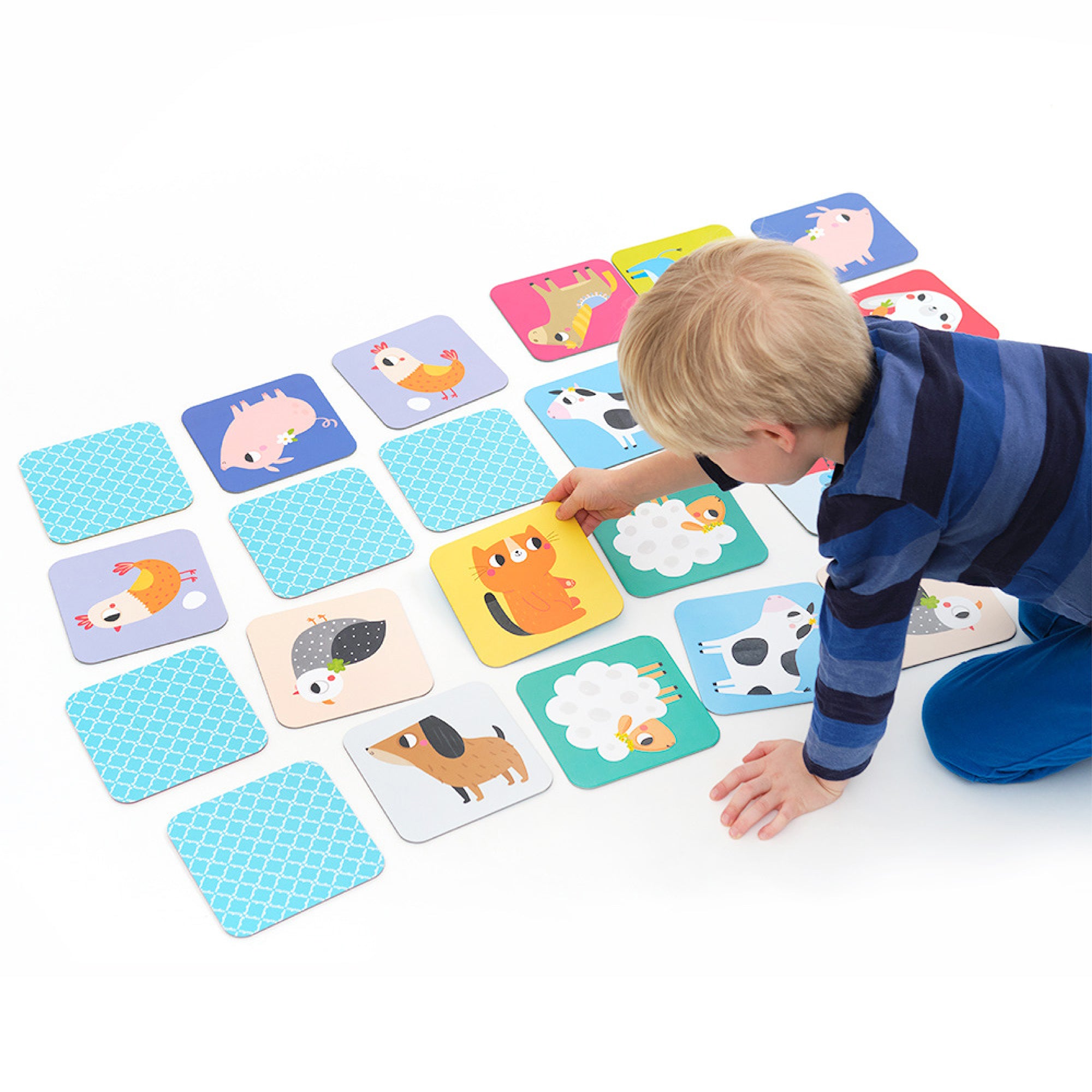 Super Grand Jeu de Mémoire - Animaux de la Ferme - Banana Panda  Banana Panda Super Grand Jeu de Mémoire - Animaux de la Ferme - Banana Panda myplayground