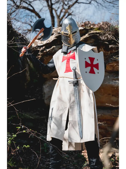 BOUCLIER HISTORIK L BLANC AVEC CROIX DES TEMPLIERS - Jeu de rôle pour Enfants