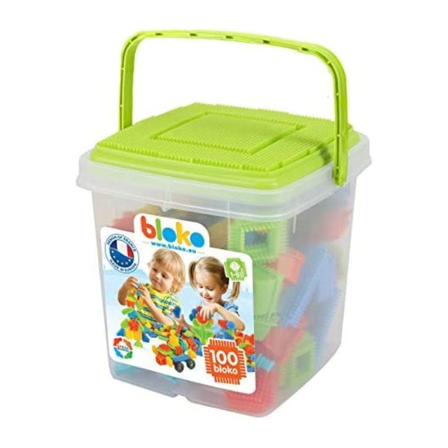 Baril Vert Plaque de Jeu + 100 Bloko - Bloko  Bloko Baril Vert Plaque de Jeu + 100 Bloko - Bloko myplayground